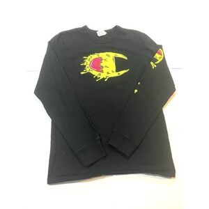 Champion Heritage "Slime Recipe" Size Small Long Sleeve Crewneck Black